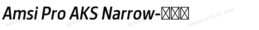 Amsi Pro AKS Narrow字体转换 Amsi Pro AKS Narrow字体转换
